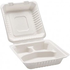 Clamshell Food Container 8″ 3CP 
