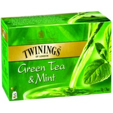 TWININGS OF LONDON GREEN TEA&MINT