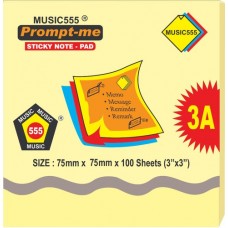 MUSIC 555 PROMPT-ME STICKY NOTE PAD 3A