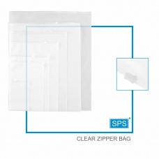 SPS CLEAR ZIPPER BAG 7.5X4" 